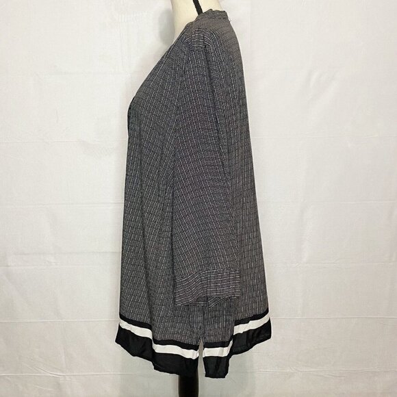 Cynthia Rowley Blouse Size 2X 100% Rayon Polka Dotted Top 3/4 Sleeve - Picture 3 of 7